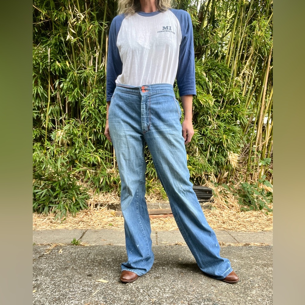 Wrapid transit wrangler 1970’s vintage jeans men’s or women’s size 36 ( large )
